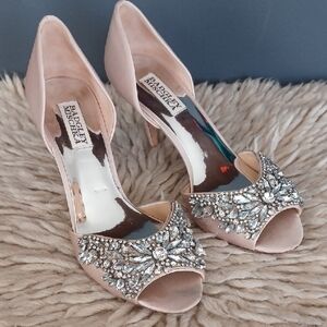 Badgley Mischka Satin Heels